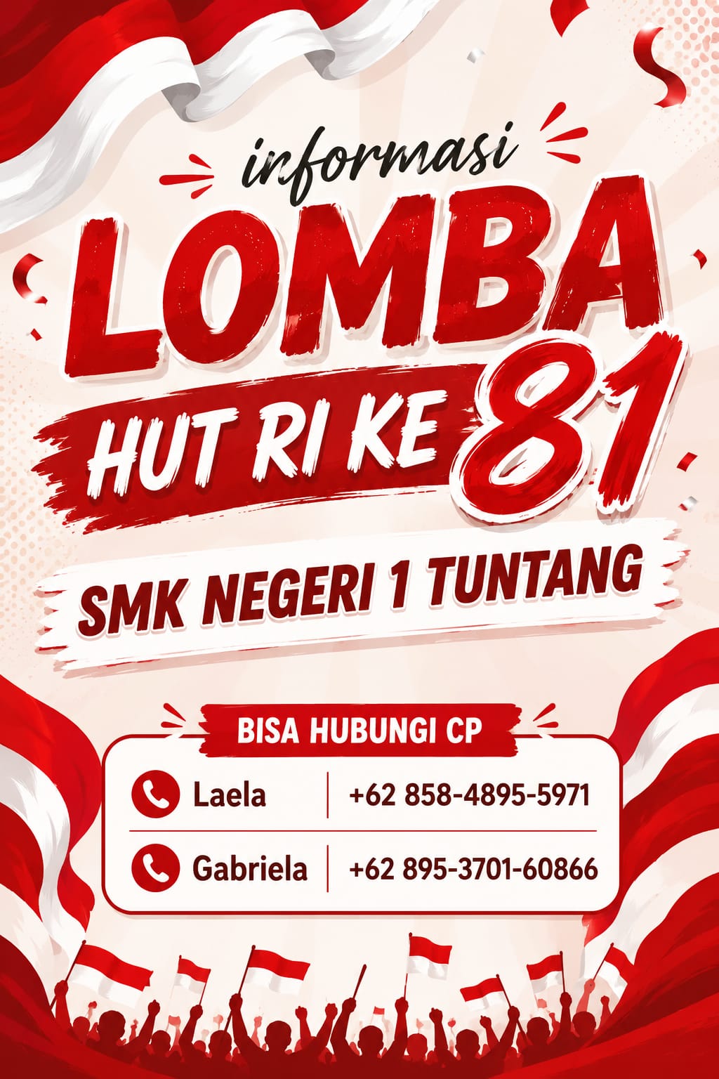 OSIS SMKN 1 Tuntang Meriahkan HUT RI ke 81 OSIS SMKN 1 Tuntang Meriahkan HUT RI ke 81