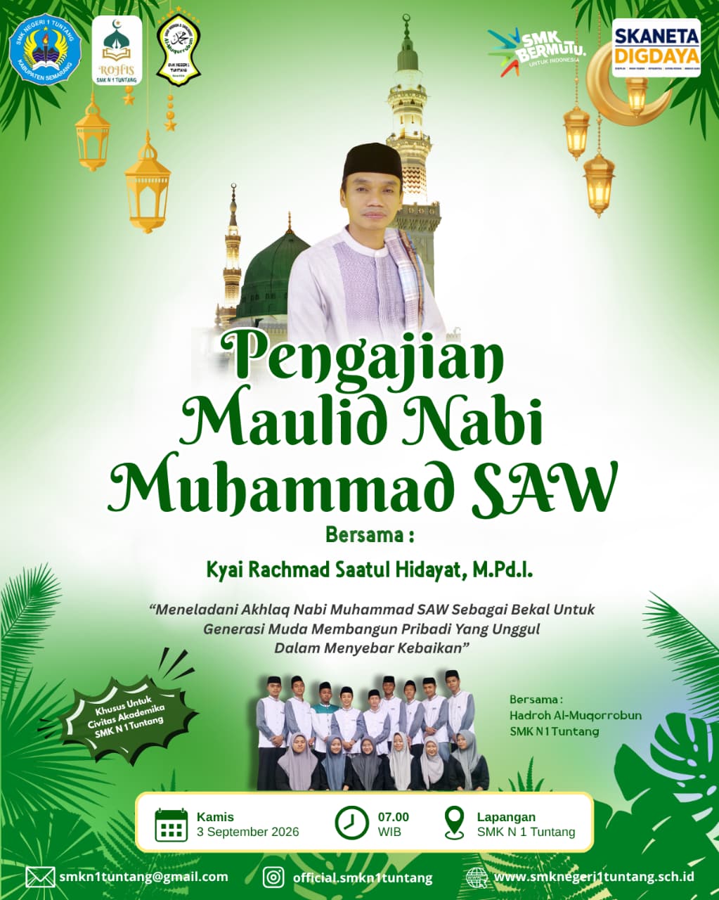 Peringatan Maulid Nabi Muhammad SAW 2026 di SMKN 1 Tuntang Peringatan Maulid Nabi Muhammad SAW 2026 di SMKN 1 Tuntang